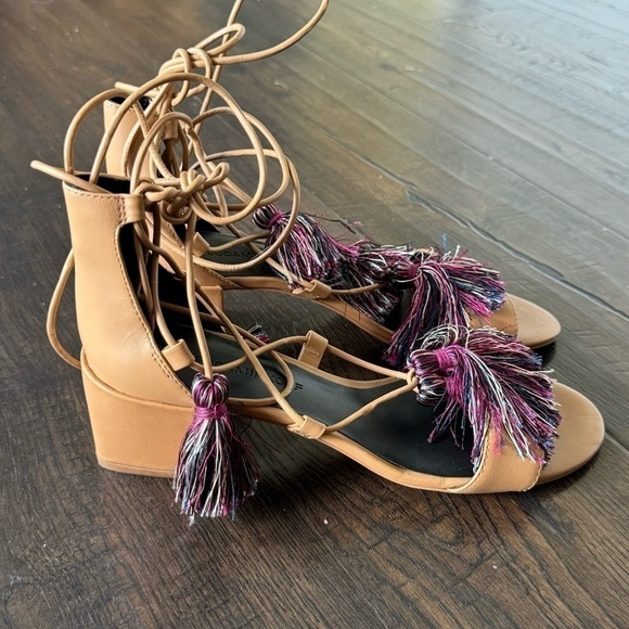 Rebecca Minkoff Isla Wraparound Lace Sandal Size 7 Women - Picture 4 of 11